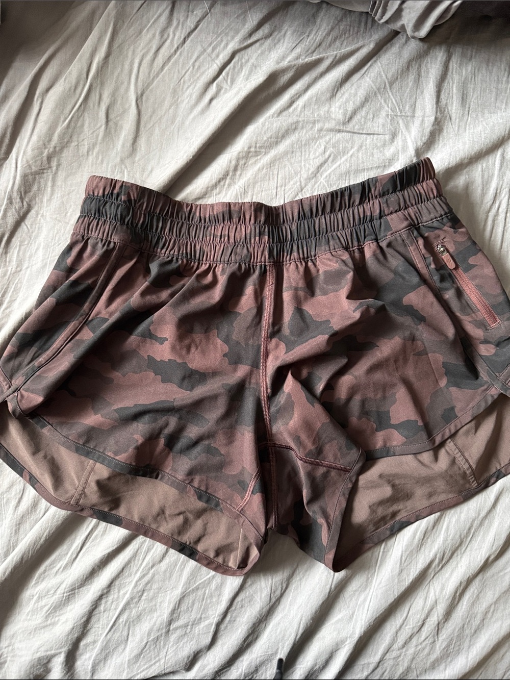 lululemon athletica Mauve Camo Athletic Shorts